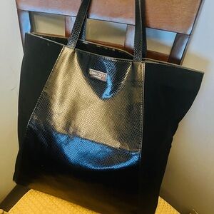 Jimmy Choo Black and Gold Tote Bag